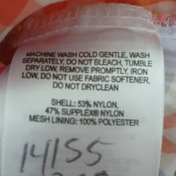 Orange and White Plaid Shirt - Picture 6 of 7